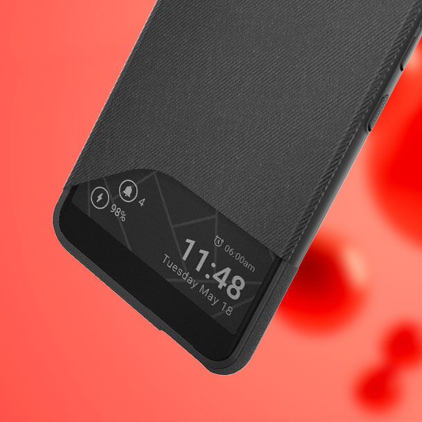 Black smart folio dedicated to the View2 plus